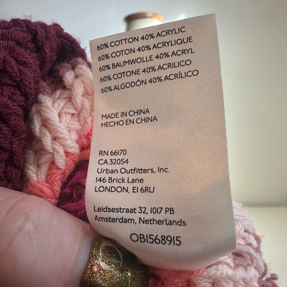 Free People Striped Knit Sweater Pink | Size: Small - Picture 7 of 7